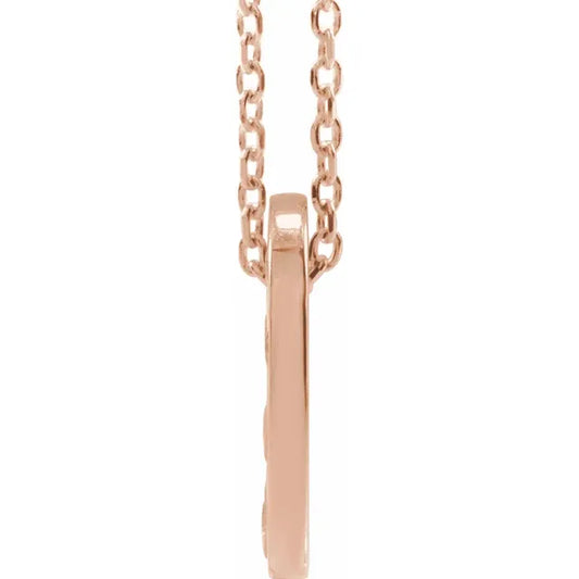 14K Rose Gold .07 CTW Natural Diamond Loop Family 16-18" Necklace