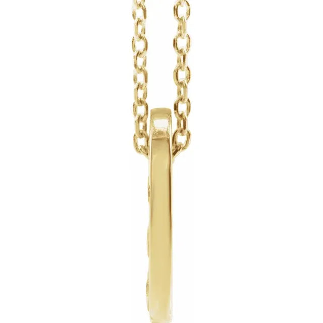 14K Yellow Gold .07 CTW Natural Diamond Loop Family 16-18" Necklace