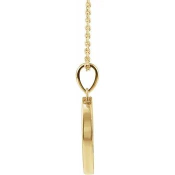 14K Yellow Gold .02 CTW Natural Diamond Family Birthstone Circle 16-18" Necklace