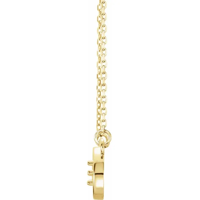 14K Yellow Gold Infinity Inspired Family Birthstone Necklace with 18" chain