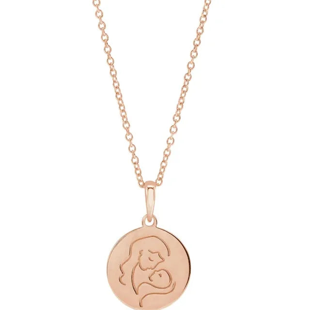14K Rose Gold Hold You Forever® 16-18" Necklace