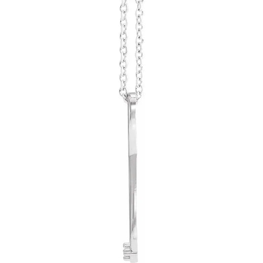 14K White Gold  Infinity-Inspired Family Birthstone Necklace with 16" - 18" chain