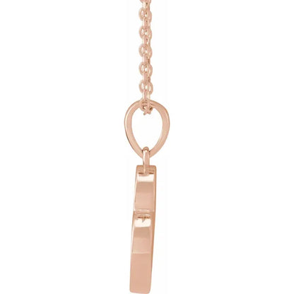 14K Rose Gold Family Heart 16-18" Birthstone Necklace