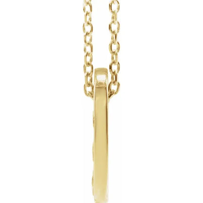 14K Yellow Gold .07 CTW Natural Diamond Loop Family 16-18" Necklace