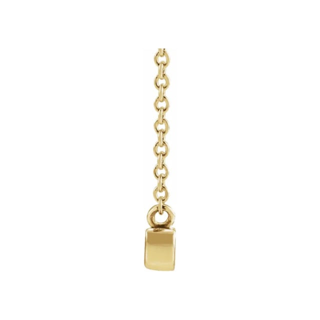 14KT Yellow Gold Petite Script Mama 18" Necklace