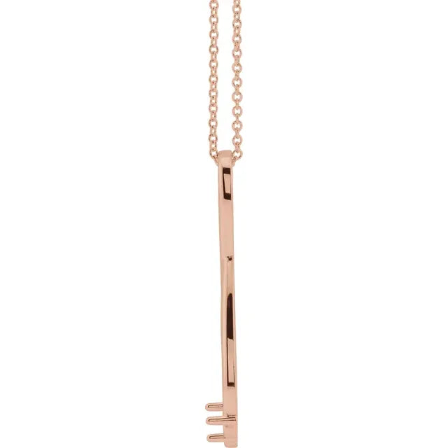 14K Rose Gold  Infinity-Inspired Family Birthstone Necklace with 16" - 18" chain