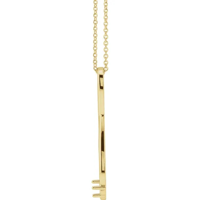 14K Yellow Gold  Infinity-Inspired Family Birthstone Necklace with 16" - 18" chain