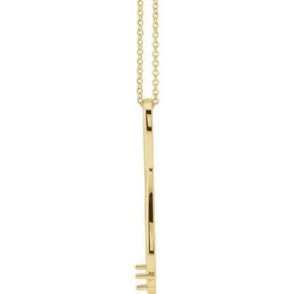 14K Yellow Gold  Infinity-Inspired Family Birthstone Necklace with 16" - 18" chain
