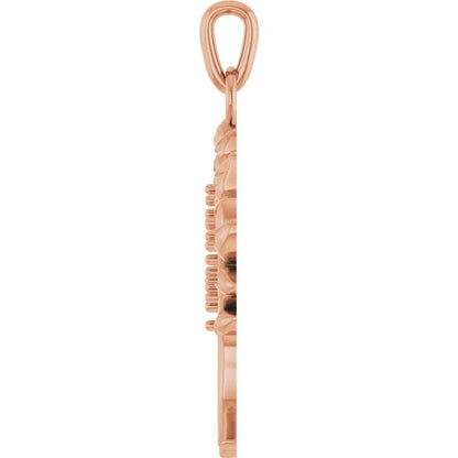 14K Rose Gold My Tree™ Family Birthstone Necklace With 18" Chain