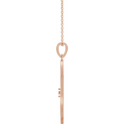 14K Rose Gold Family Tree Birthstone Necklace
