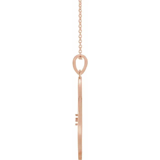 14K Rose Gold Family Tree Birthstone Necklace