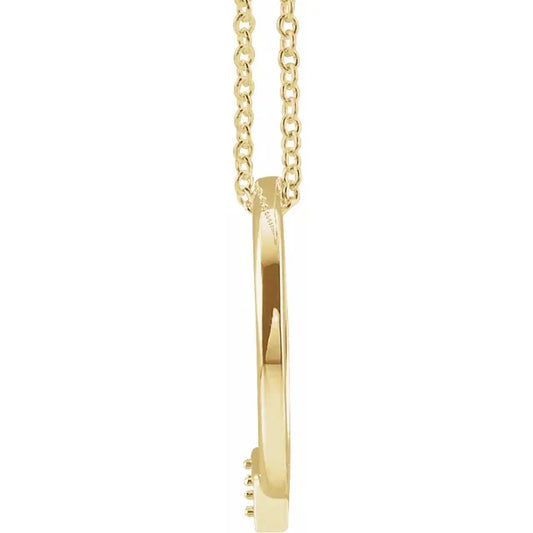 14K Yellow Gold Family Circle 16-18" Necklace
