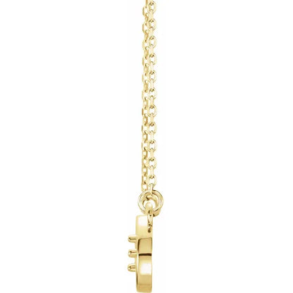 14K Yellow Gold Infinity Inspired Family Birthstone Necklace with 18" chain