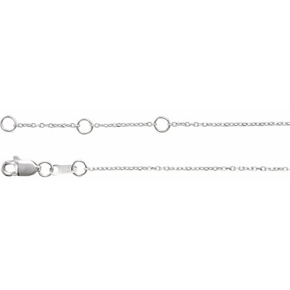 Sterling Silver Lowercase Script Mama 6 1/2-7 1/2" Bracelet